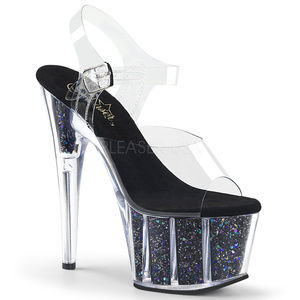 Glitter Stiletto High Heel Platform Shoes